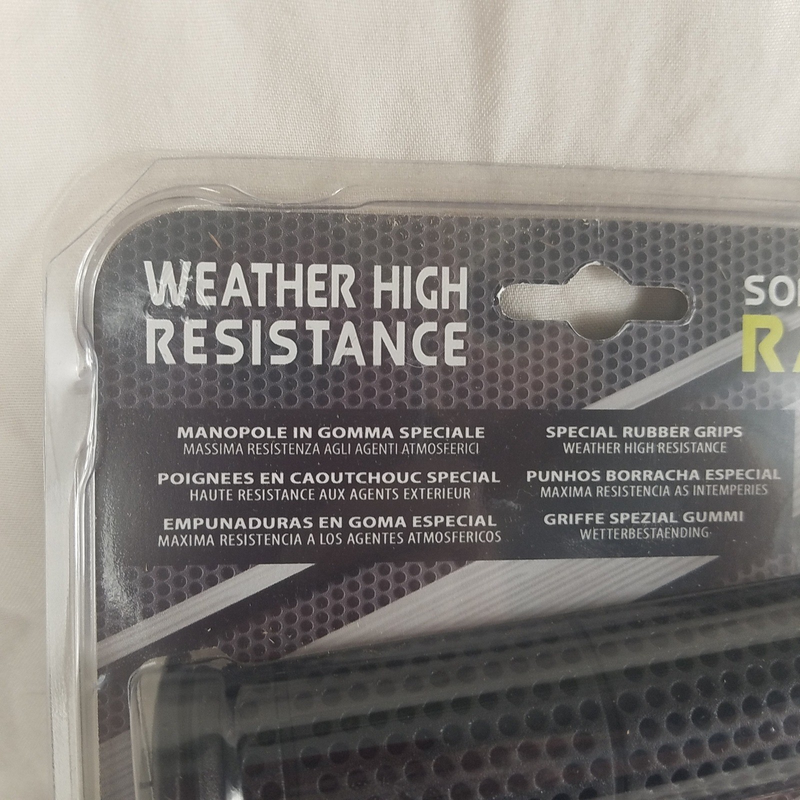 Progrip Soft Touch Rally Black Rubber Motorcycle Grips 22/25mm PA071400G002 NEW