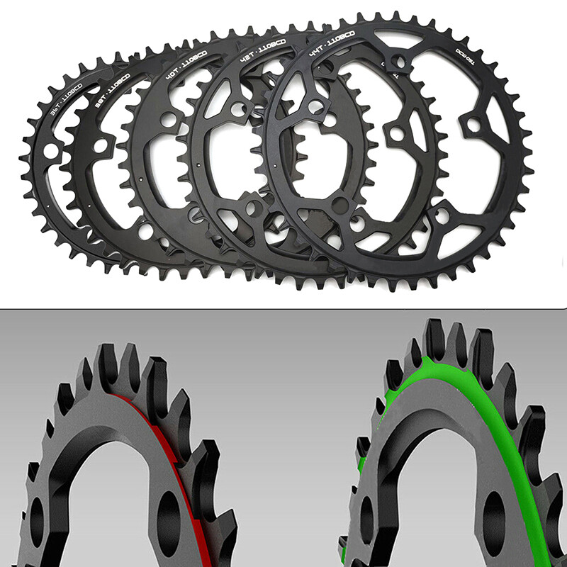 110 BCD 110BCD Road MTB Bike Narrow Wide Round Chainring 36T 42T 44T Chainwheel