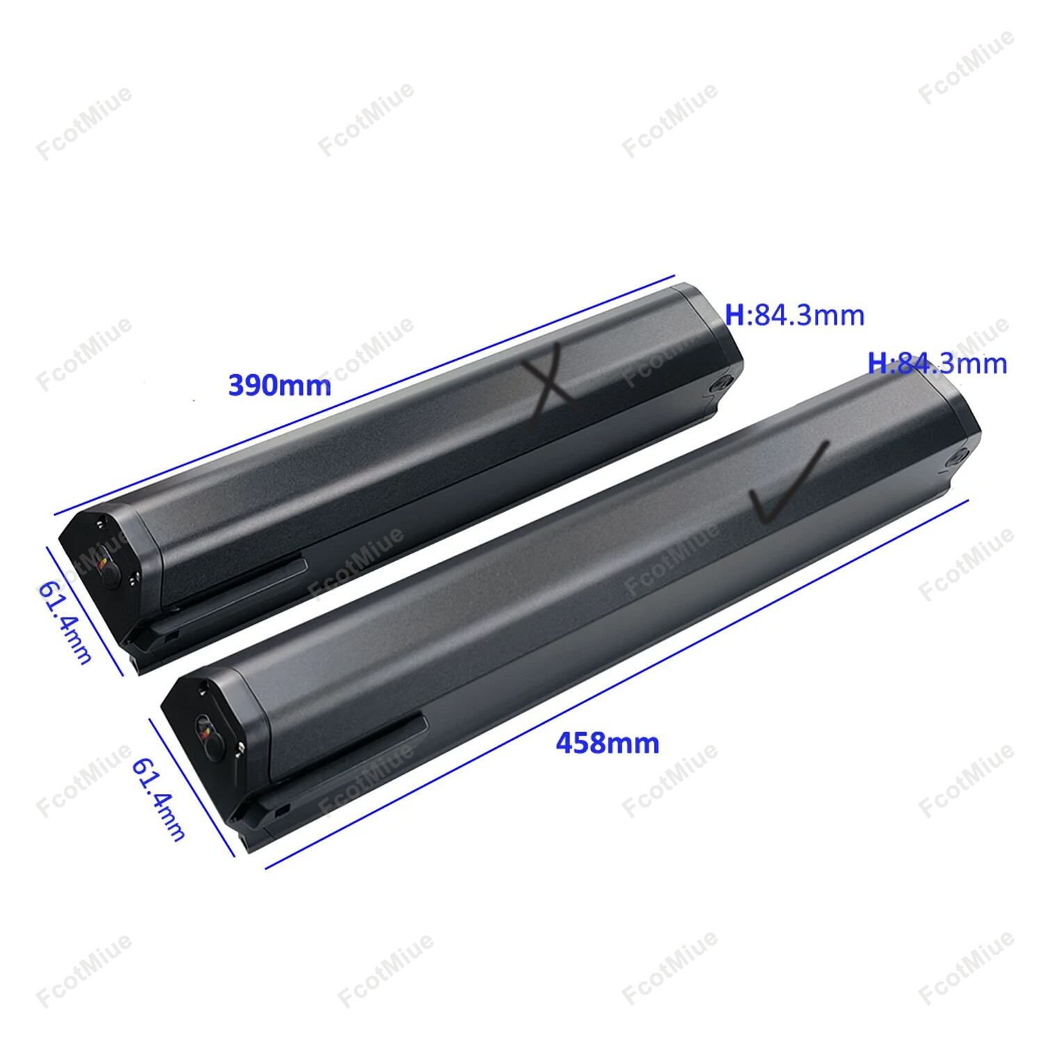 Reention Dorado Pro Ebike Battey 36V17.5Ah for Electric Bicycle Frame Integrated