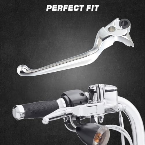 Chrome Brake Lever Motorcycle Clutch Hand Levers Compatible with Harley
