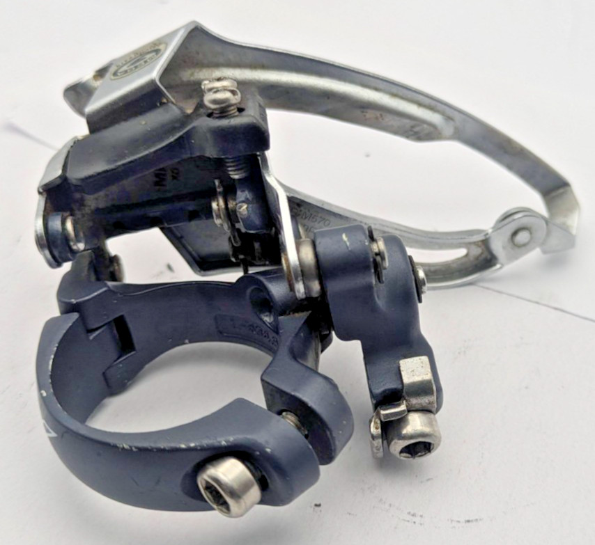 SHIMANO DEORE LX FD-M570 FRONT DERAILLEUR 34.9MM CLAMP TRIPLE 3x speed TOP PULL