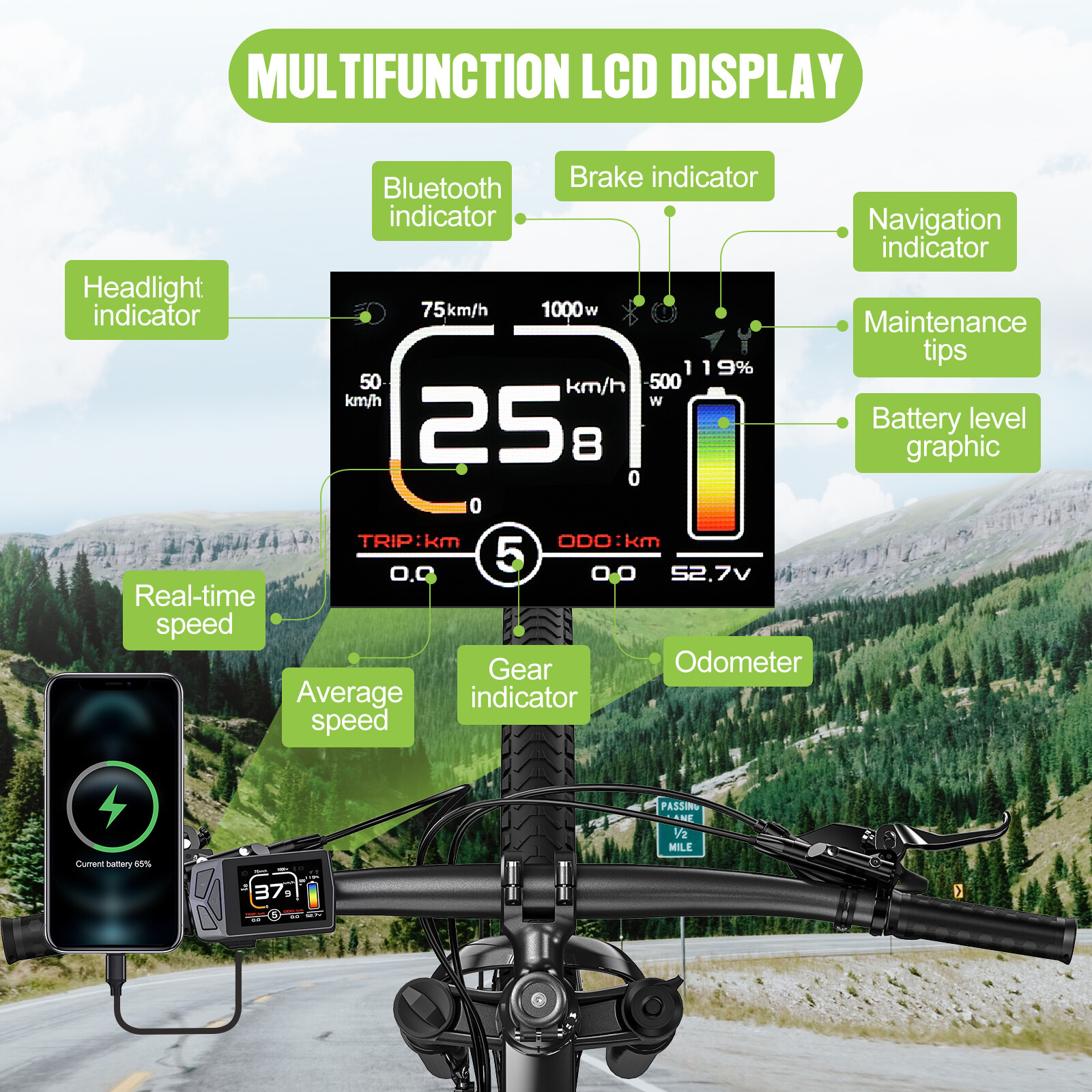 EKD01 Display Controller UART Protocol for Bafang Ebike BBS HD Motor 250W-1000W