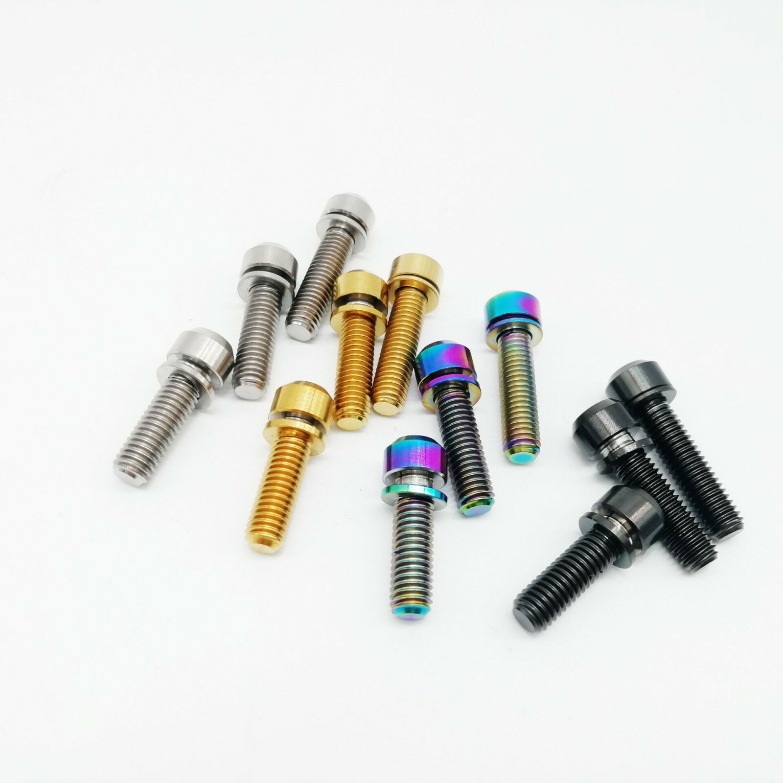4pcs M5x16mm M5X18mm M5X20mm Titanium Ti stigma Screw Allen Head Bolt Washers