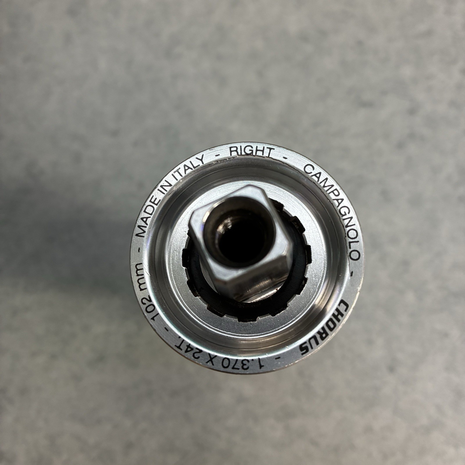 Campagnolo Chorus Bottom Bracket 102mm -Square Taper ISO See Pictures *Cracked*