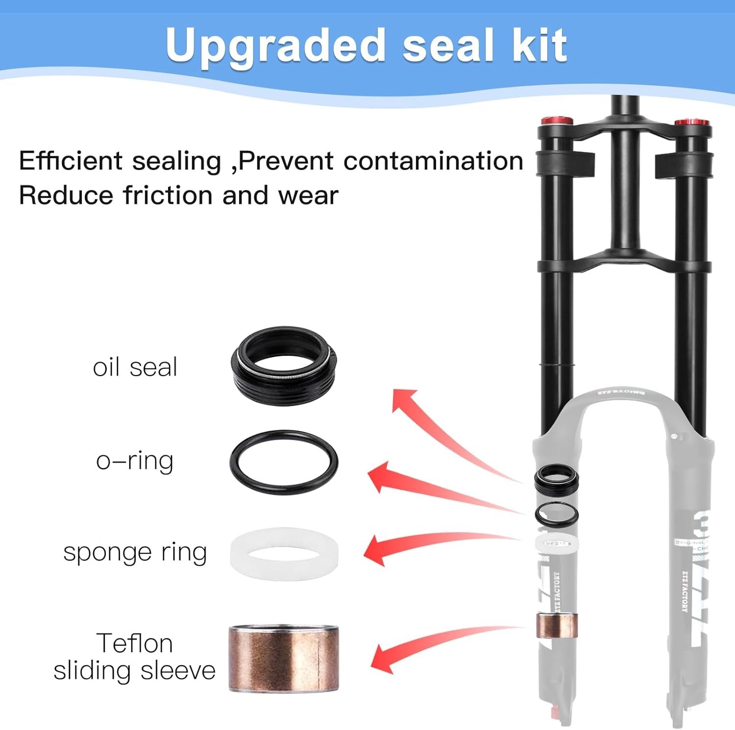 26/27.5/29 inch Mountain Bike Air Suspension Fork,180mm Travel,QR 9mm, for XC/AM
