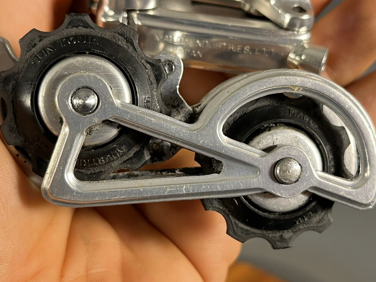 Vintage Suntour Cyclone Rear Derailleur Long Cage 70s 80s Japan Race. CLEAN