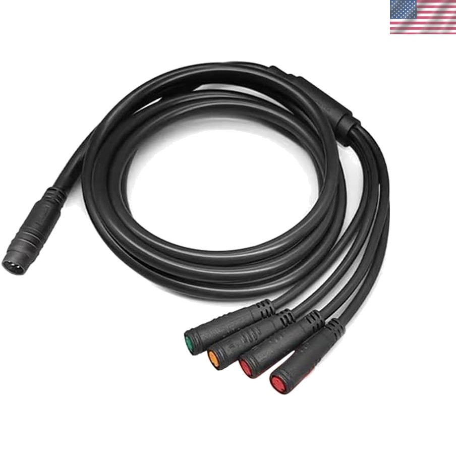 1T4 Waterproof Electric Bike Extension Cable 105cm – Enhance E-bike Connections