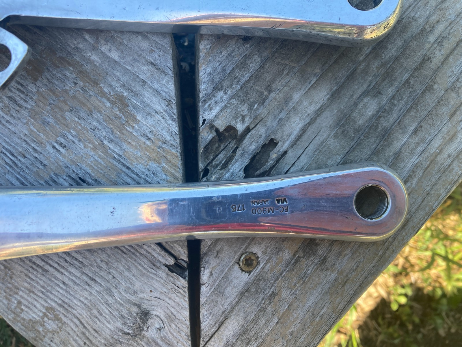 Polished Shimano XTR FC-M900 175mm Crank Arms 110/74 Silver Triple or Double
