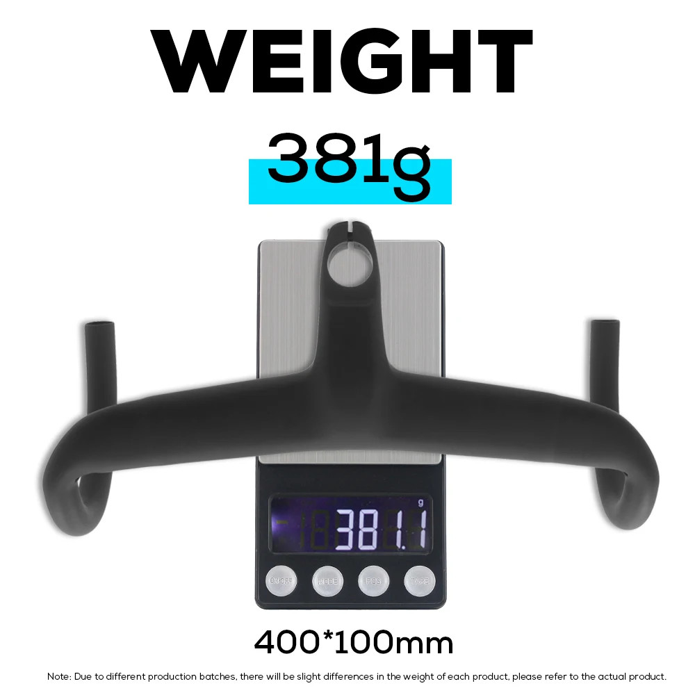 Carbon Road Bicycle Handlebar Di2 Integrated Handlebar 360mm Cockpit with Mount