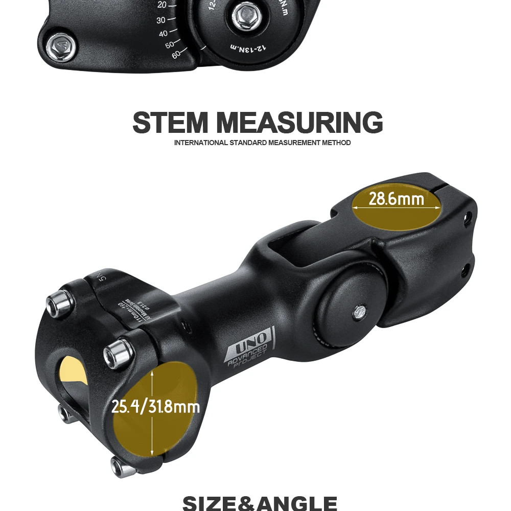 Riser 0-60 Degree Adjustable Bicycle Handlebar Stem Riser 25.4mm/31.8mm