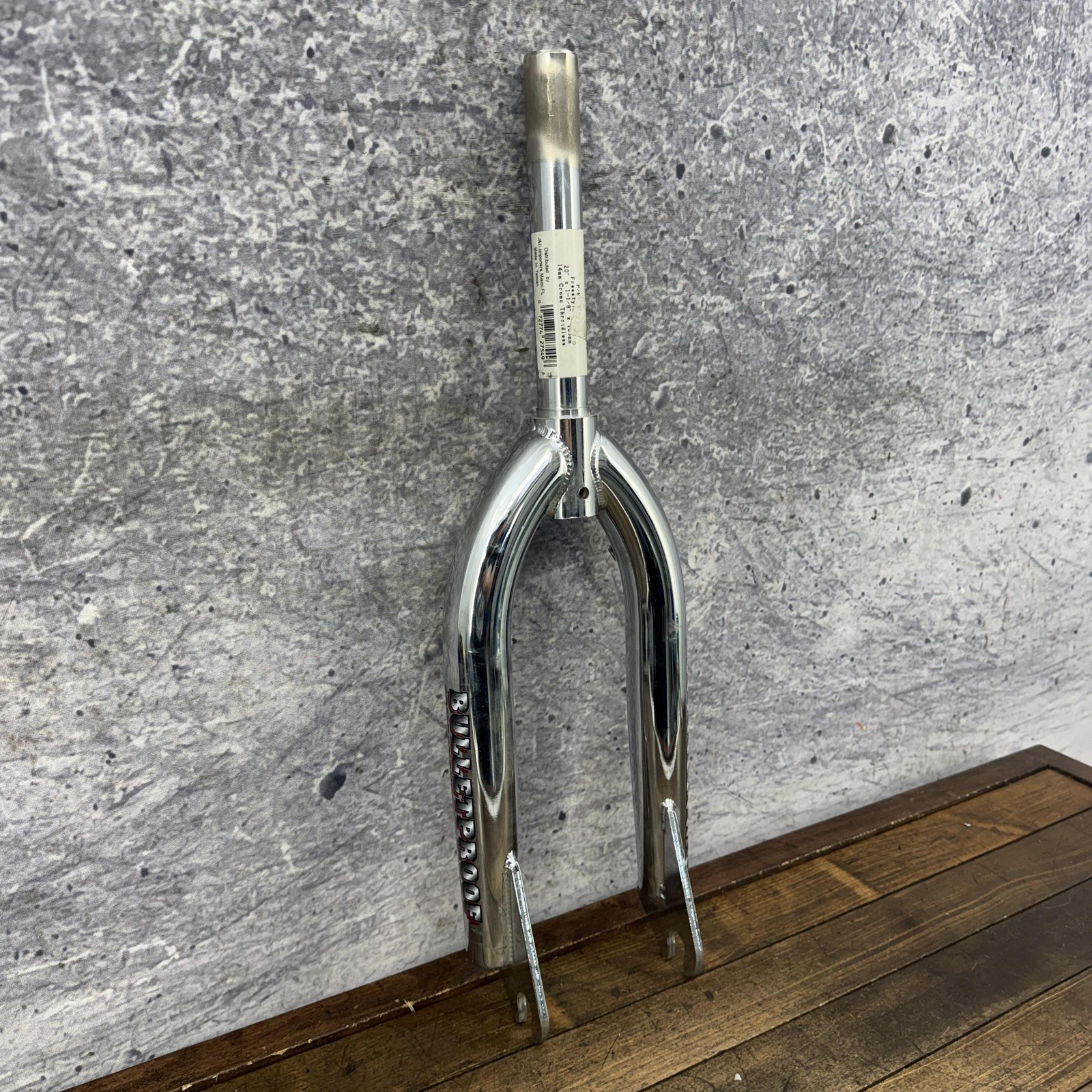 Vintage Bulletproof BMX Fork 20in NOS 1 1/8 Threadless 14mm Dropouts Chrome CRMO