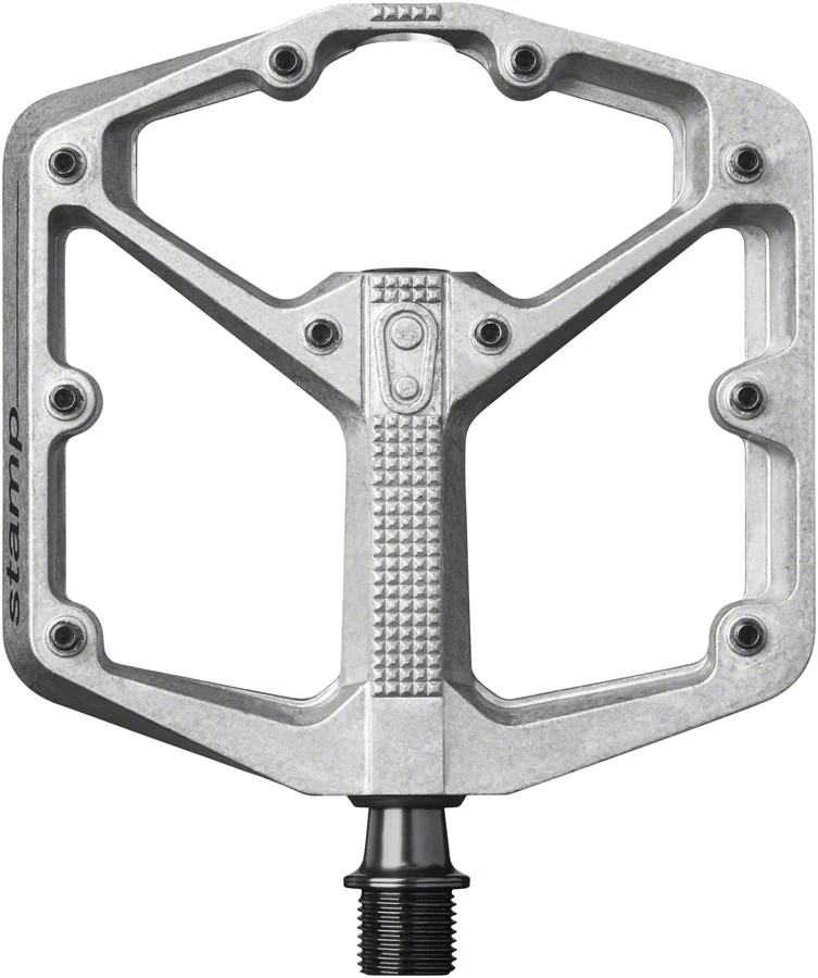 Crank Brothers Stamp 2 Pedals Large Raw Silver