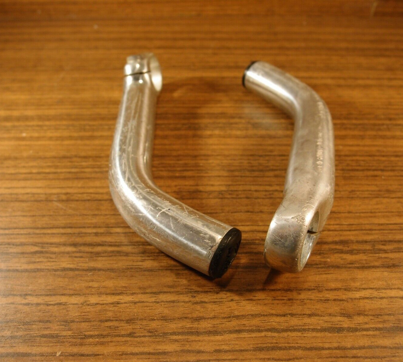 1990’s MTB silver bar ends Marin & plugs Marin 22.2 mm