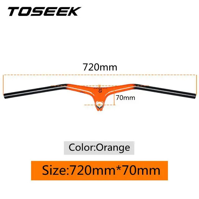 Carbon Fiber MTB Bike Integrated Handlebar and Stem Angle -10° Bicycle Parts