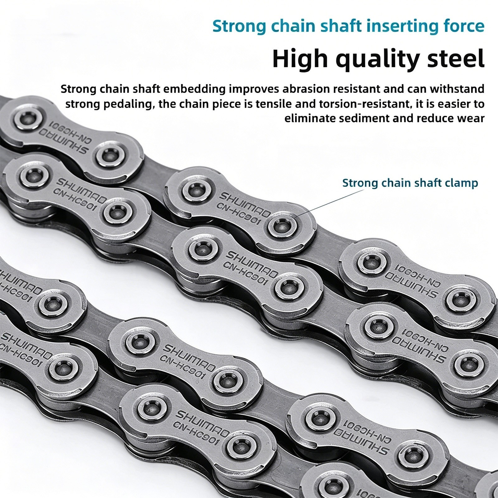 Shuimao Acera CN-HC40 6 / 7 / 8 Speed 112 Link Road Special Steel Bike Chain MTB