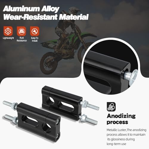 Dirt Pit Bike Handlebar Risers 22mm 7/8” Handle Bar Mount Clamp Risers black