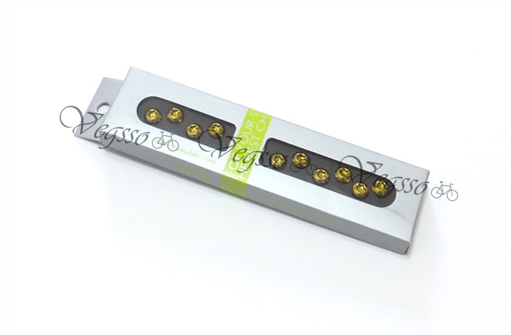 NEW MOWA DISC BRAKE ROTOR BOLTS SCREWS M5x10mm 12pcs, GOLD