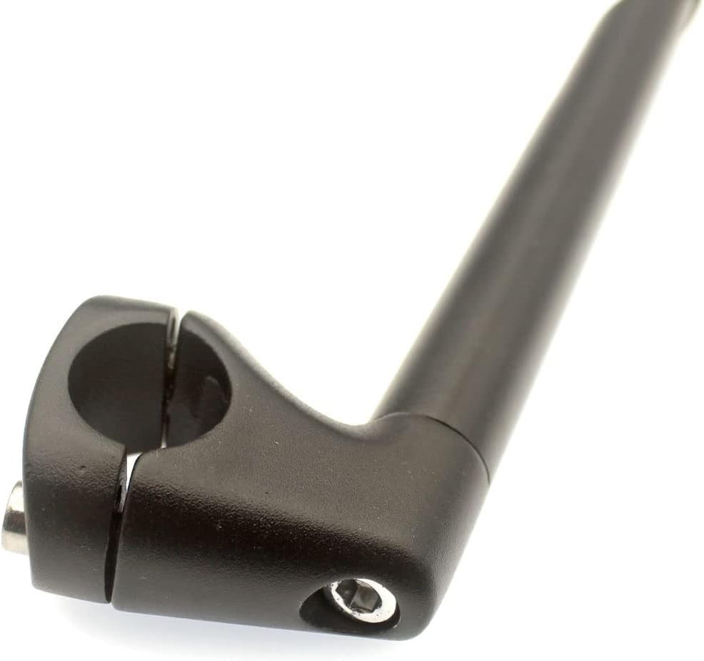 WEERAS Road Bike Stem Fixed Gear Bicycle Gooseneck Handlebar Black, 25.4mm