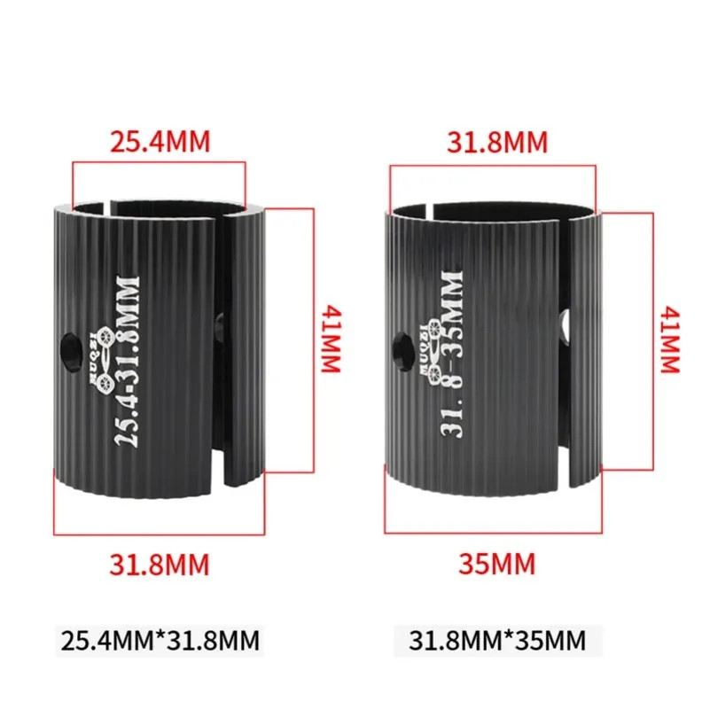 Bike Handlebar Shim Adapter 25.4 to 31.8mm / 31.8 to 35mm MTB Road