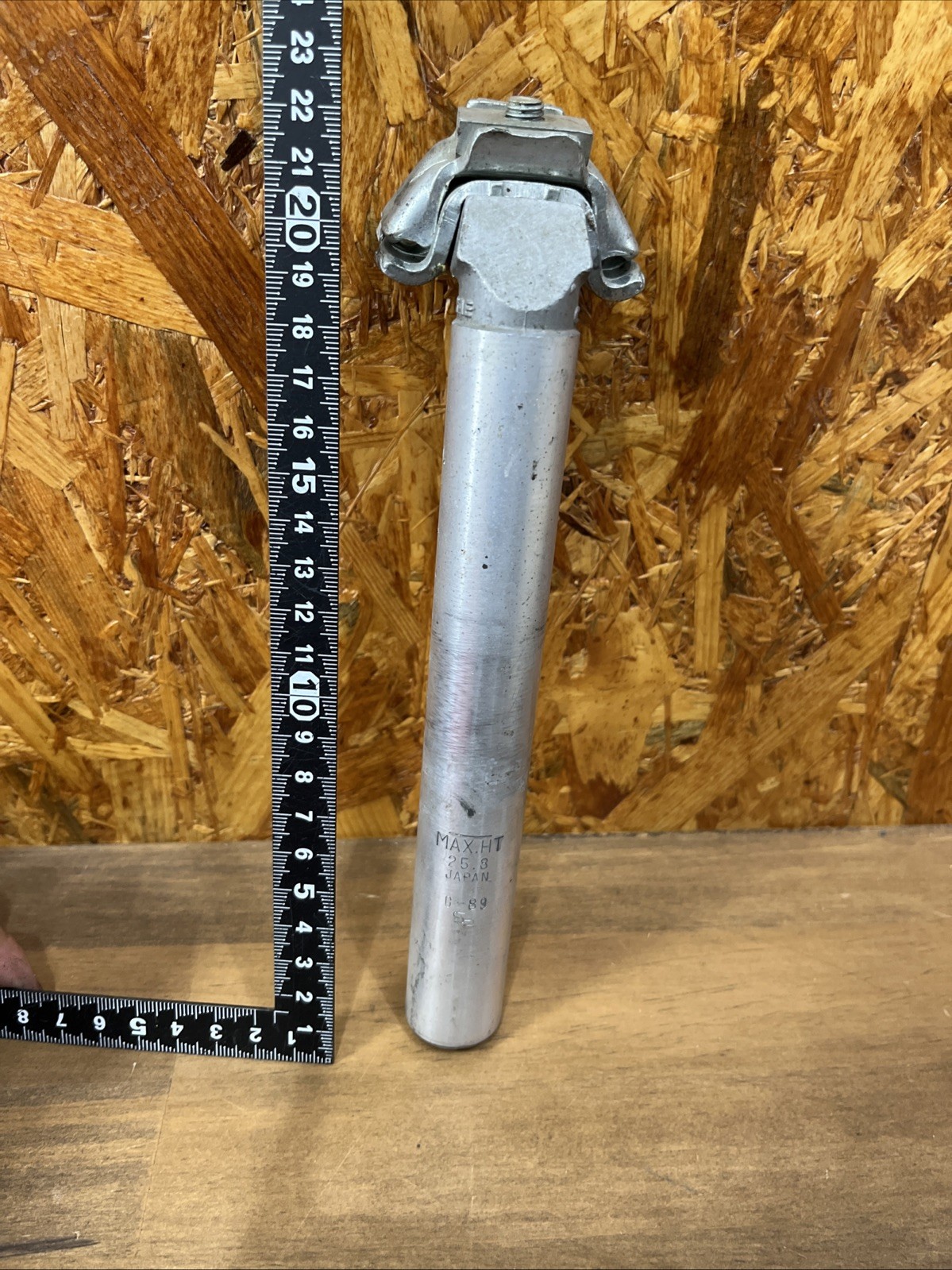 1980 SR Sakae Used Aluminum Seatpost 25.8 mm Silver JAPAN