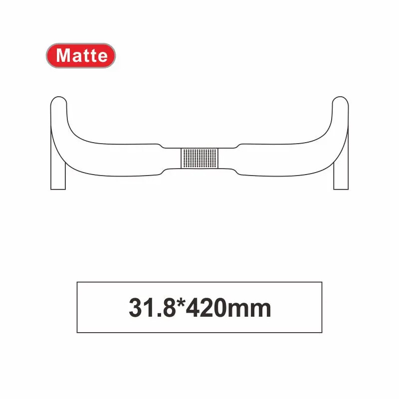 Race UD Matte Glossy Carbon Handlebar Road Drop Handlebar 31.8*400/420/440mm