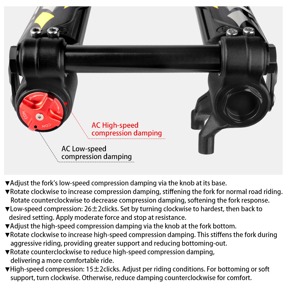 FASTace AHX12RV Front Fork Suspension for 79Bike Falcon Pro / GT eRide Pro S/SS