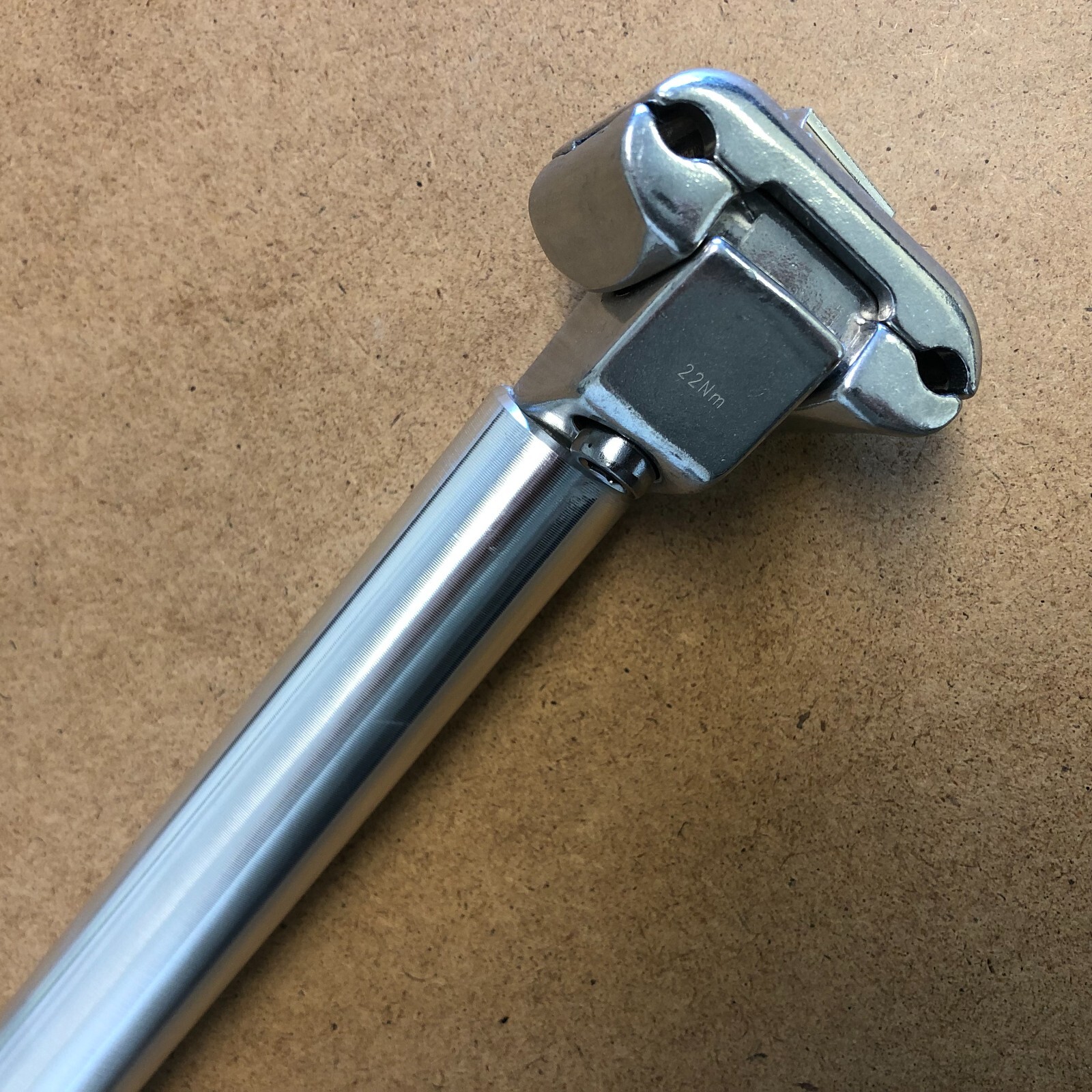 New Kalloy Bicycle Seat Post Micro Adjustable 25.0-28.6mm Length 400mm Silver