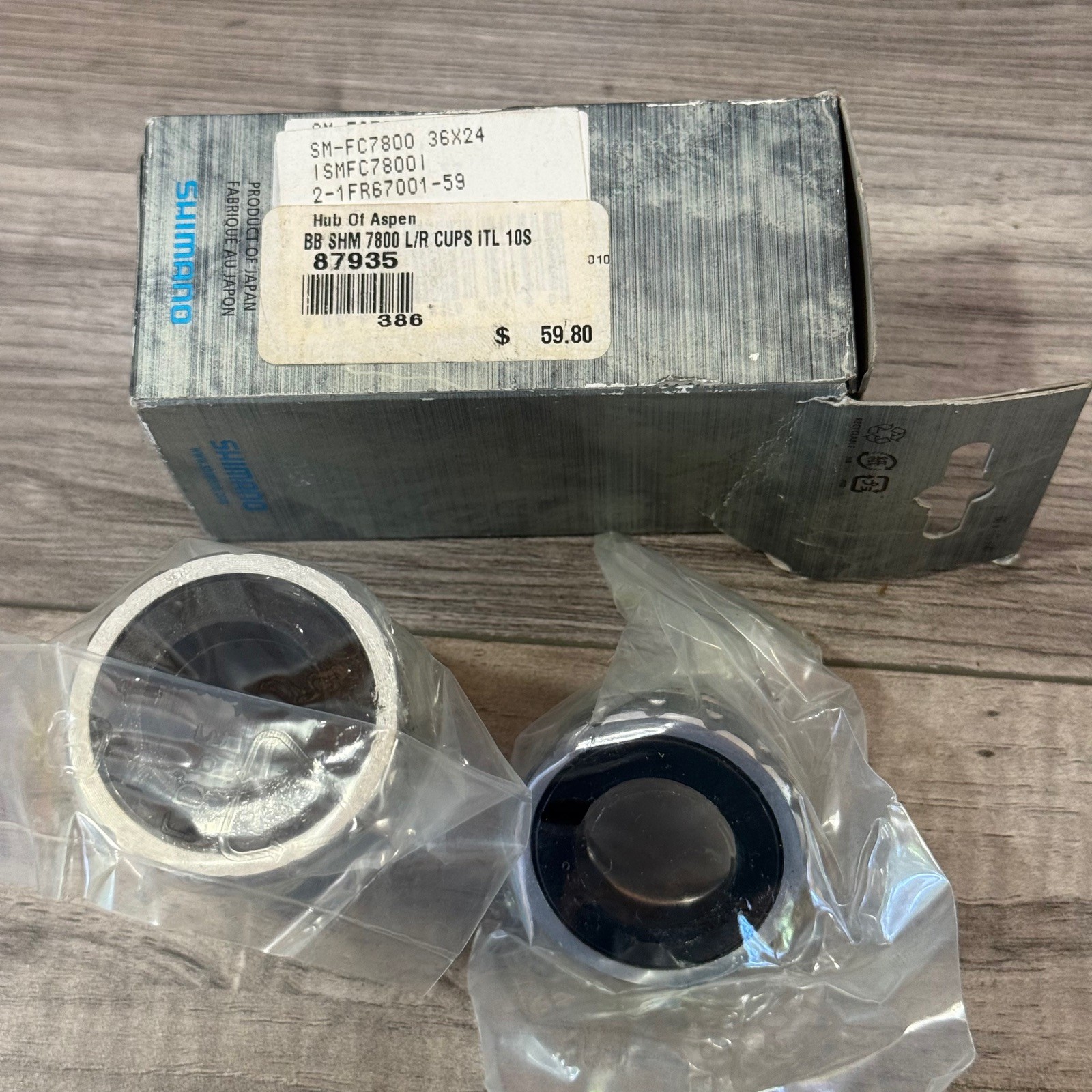 Shimano Dura-Ace SM-FC7800 Bottom Bracket 36 x 24 ITALIAN New Old Stock NOS