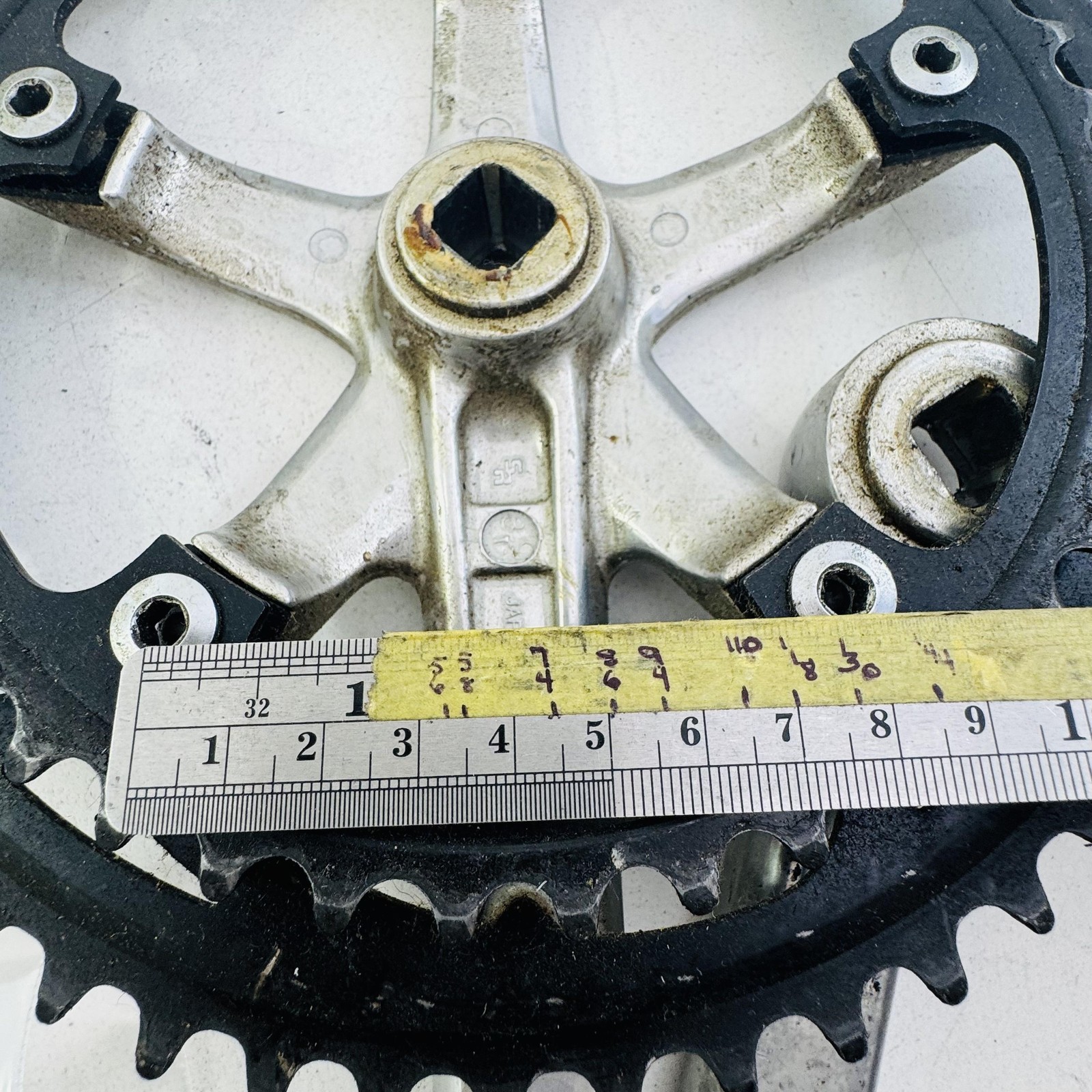 Vintage Sakae Blaze Double Crankset 170mm 52/42T Square Taper 130 BCD Bike A89