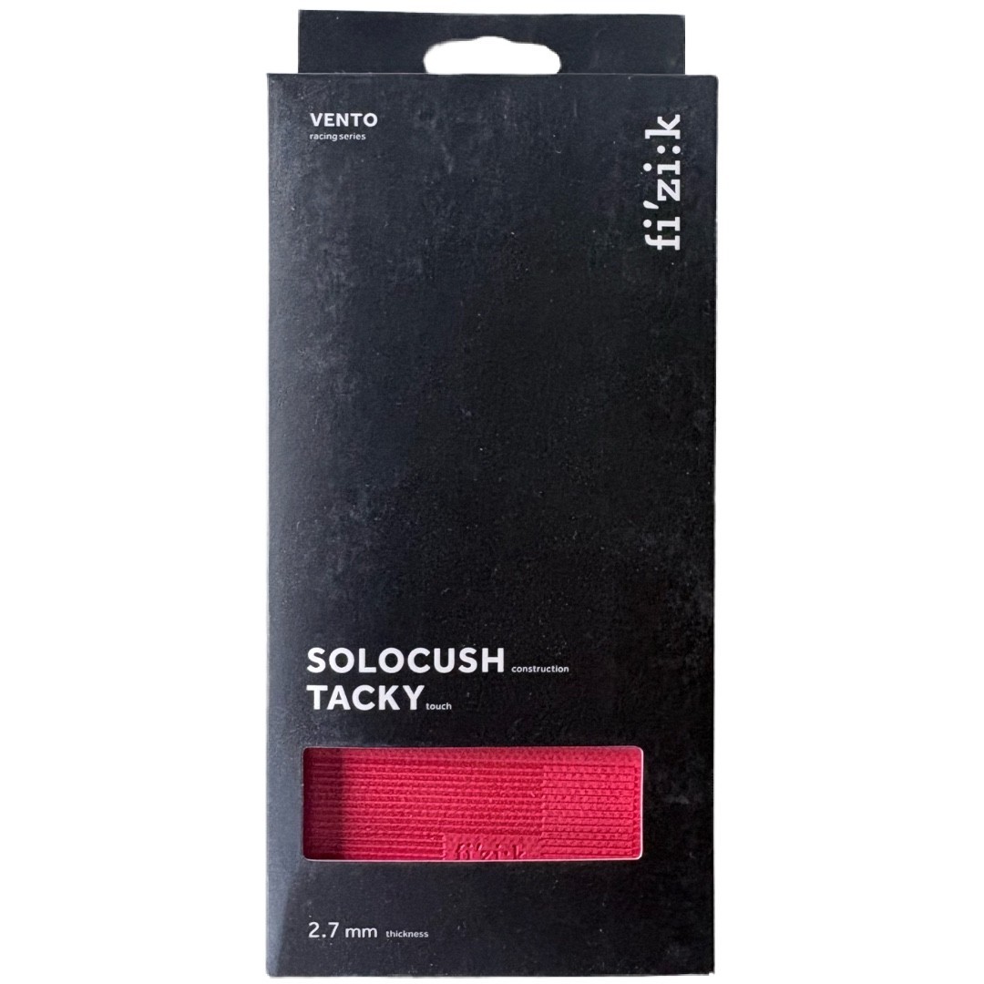 Fizik Vento Solocush Tacky Handlebar Tape 2.7mm Red BT11 A00012
