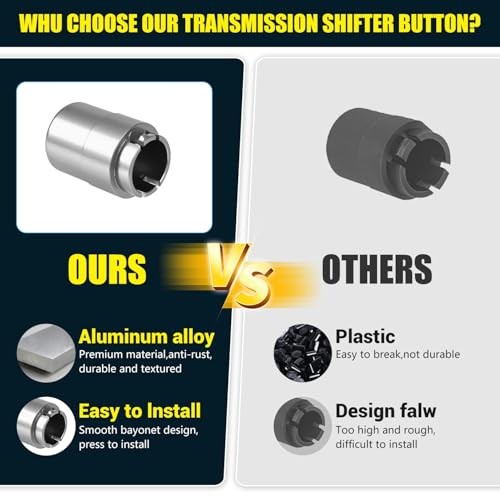Transmission Shifter Button Knob Gear Shift Handle Button for Hummer H2 Silver