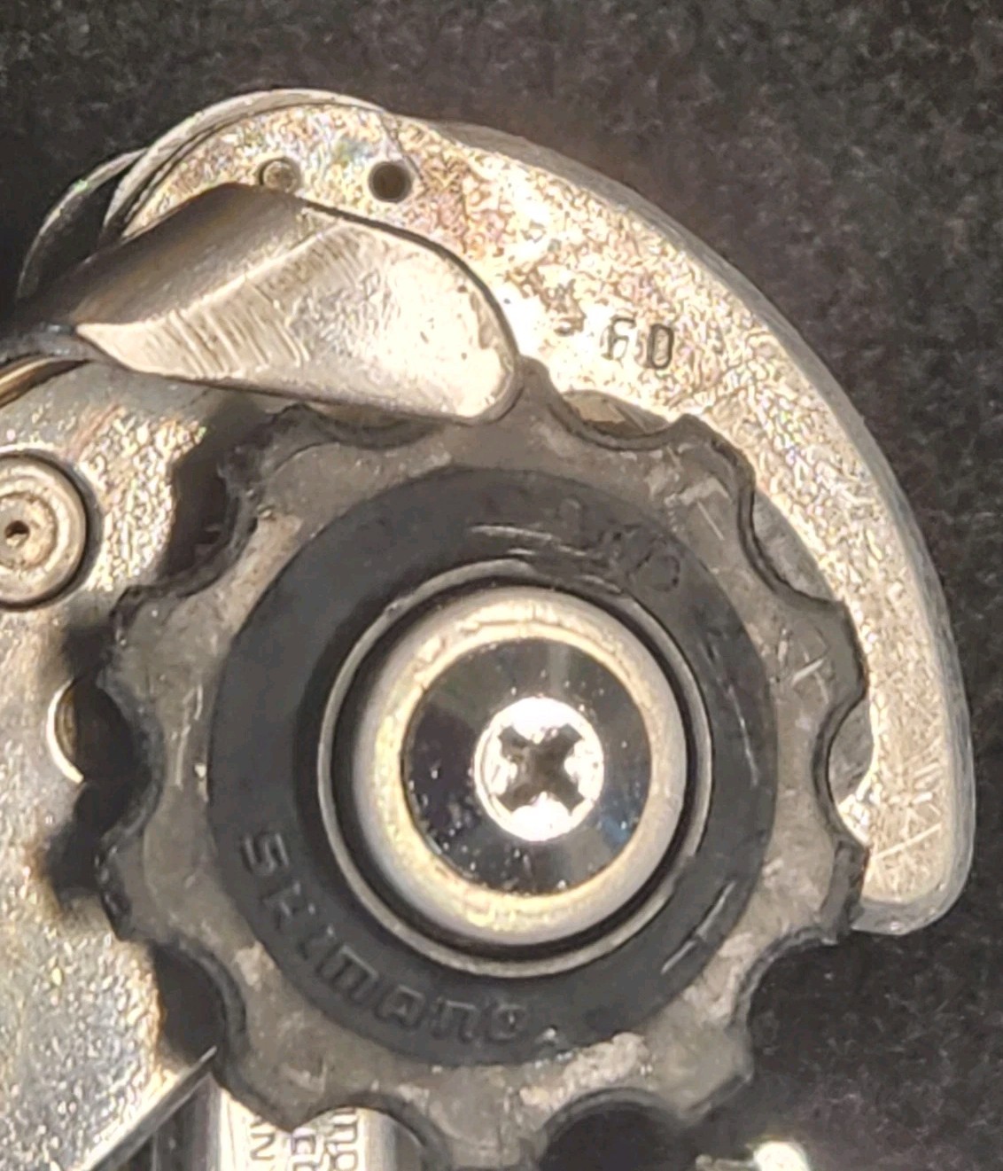 Vintage Shimano 600 Rear Derailleur Arabesque Short Cage Bolt-On Road Bike