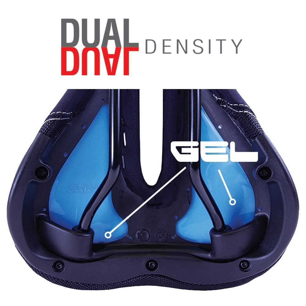 Serfas Dual Density® Women’s Comfort Saddle W/Cutout & Lycra Cover