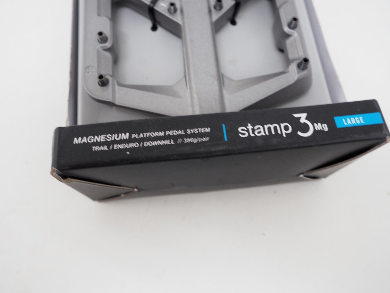 New! Crankbrothers Stamp 3 Platform Bicycle Pedal System Black Size Large Grey