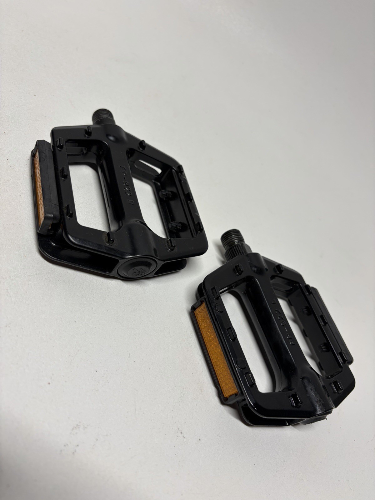 Set FP-922 1/2″ BMX Bike Bicycle Pedals Pair Left & Right Black W Reflectors