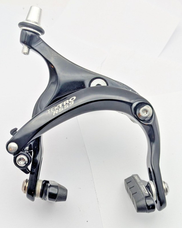 NEW Tektro R559 Bicycle Long Reach Arm Caliper Brake 55-73mm FRONT BLACK NUTTED