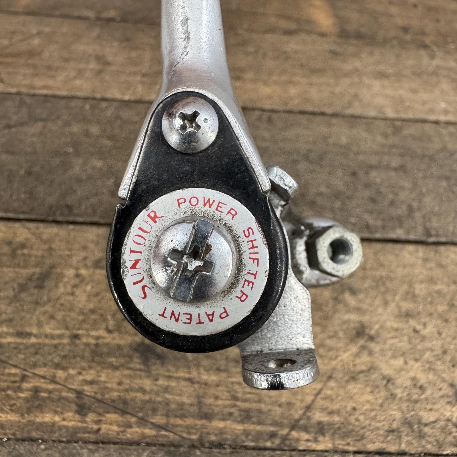 Vintage SunTour Power Shifter Set Down Tube Clamp 28.6 Ratchet Friction