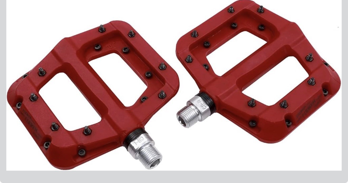 FOOKER MTB Bike Pedal Nylon 3 Bearing Composite 9/16 Mountain Pedals Non-Slip