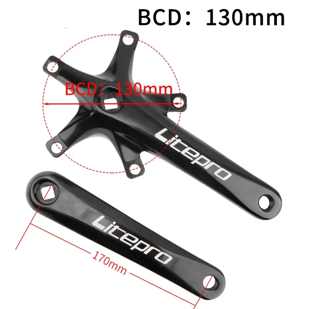 170mm Gravel Road Bike Crank Arm 130 BCD 45T 47T 53T 56T 58T Chainring Crankset