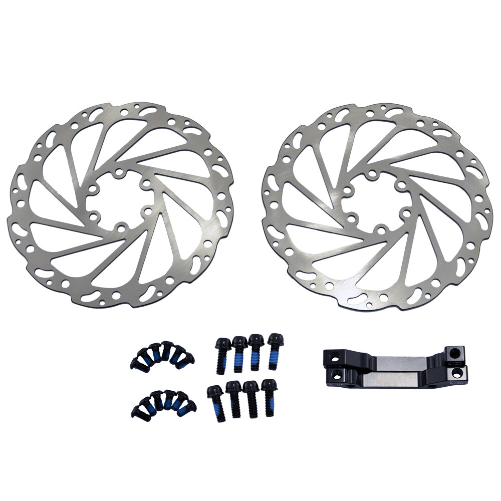 JUIN TECH M1 Hydraulic MTB E-bike Disc Brake set 160mm w/ Rotor (F+R) , Black