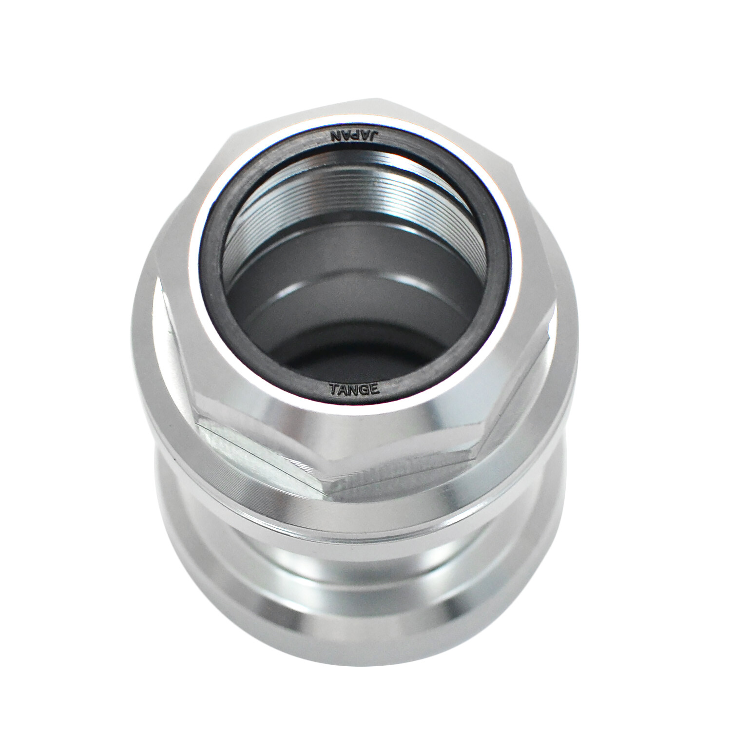 Tange Seiki Falcon FL270C 1 1/8″ Sealed Bearing Old School Threaded , Silver