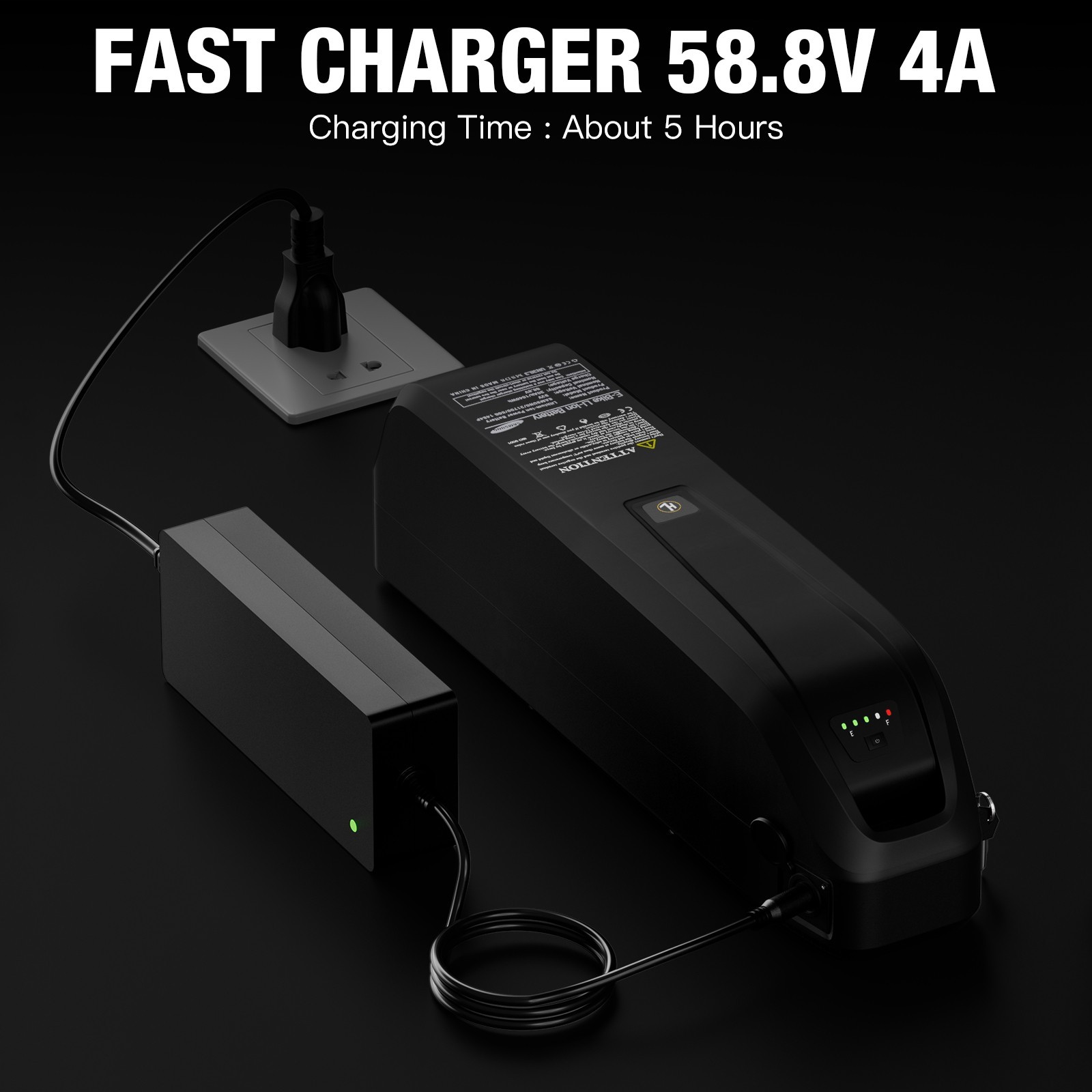 eBike Battery 52V 25Ah Electric Bicycle Lithium Hailong Battery 50A 100-2400W
