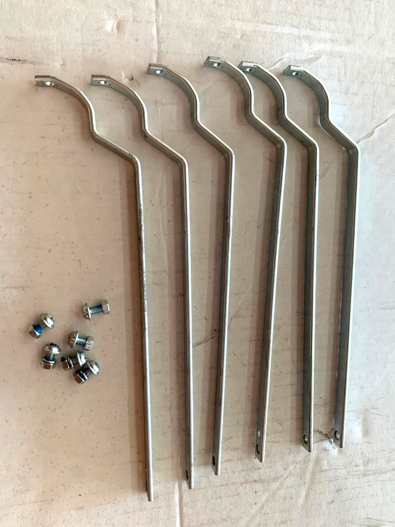 Hollow Trike Rear Fender Braces for 20″ Wheel Bikes Tricycle Conversion SILVER