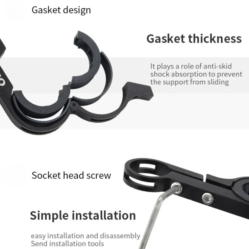 Bike Handlebar Extender Extension Bicycle Bar Mount Headlight GPS Holder Bracket