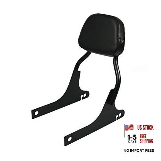 COPART Upright Backrest Pad Sissy Bar for Harley Dyna 2006 Up (A, Dyna Street)