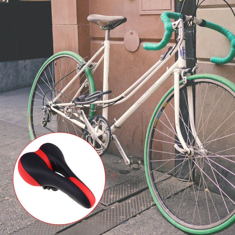 Bicycle Saddle bike Comfort Wide Soft Bike Seat Sporty Cushion gl