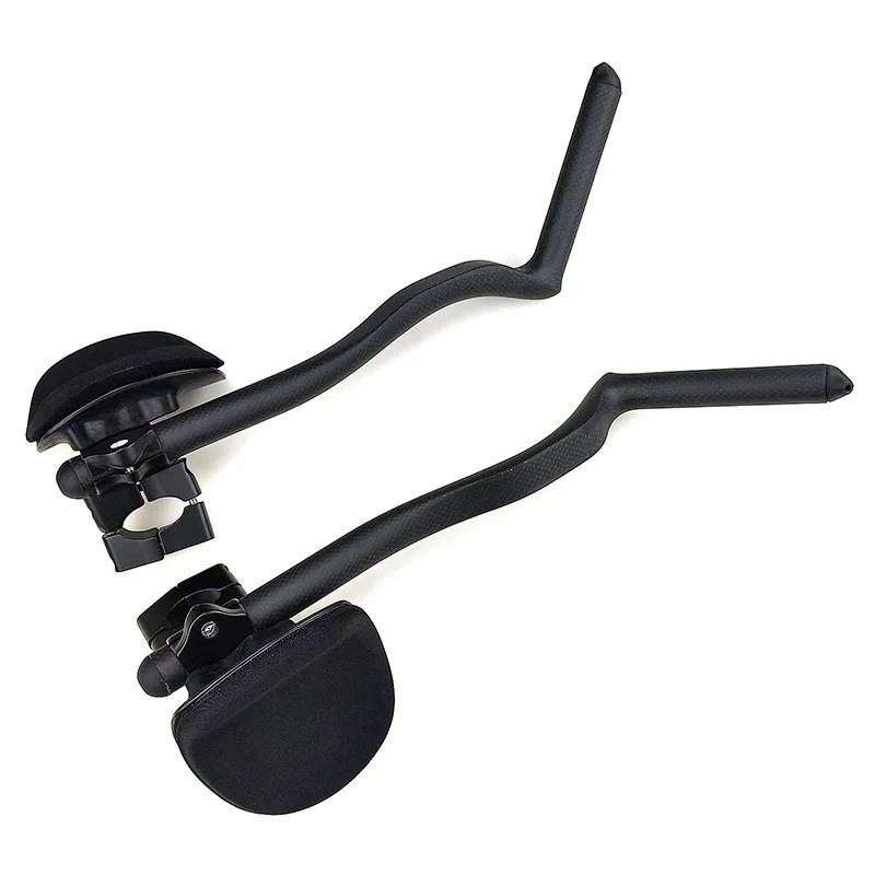 Carbon Fiber Bicycle Triathlon Bar 55° Degree Anti-slip Integrated Aero Rest Bar