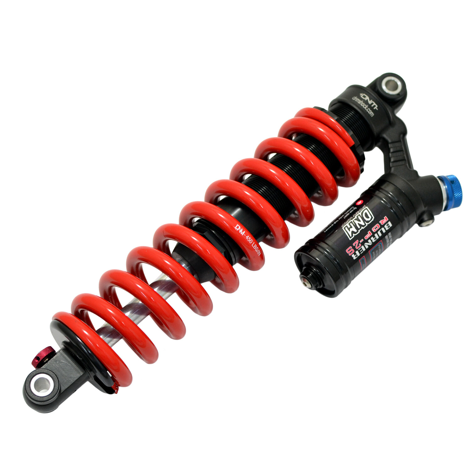 DNM BURNER-RCP2S MTB Downhill Bike Rear Shock 265mm 450 lbs , Red Coil Spring