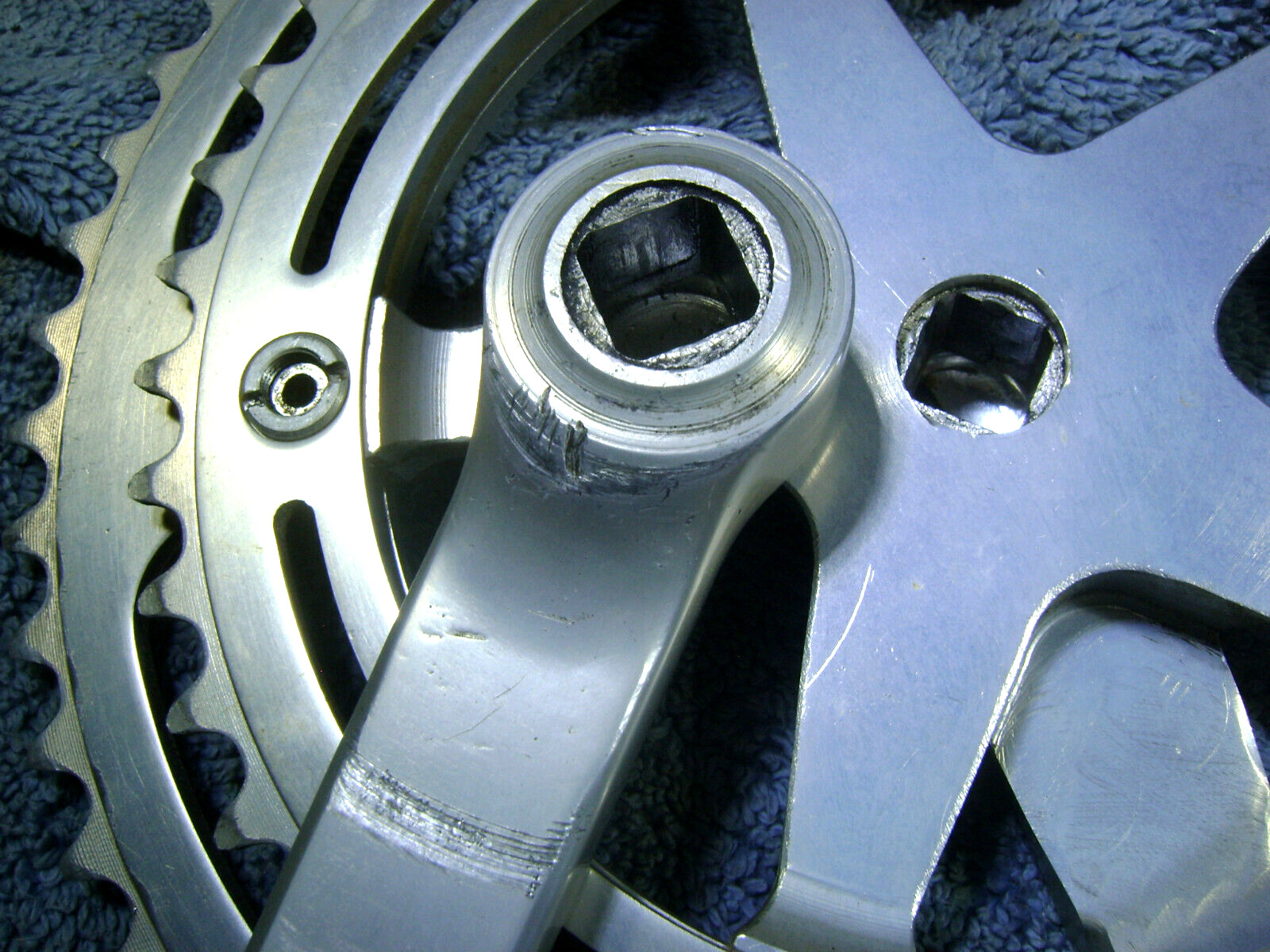 VGC, Sugino Mighty Competition, 3 piece crankset, 171mm, 54/44 chainrings