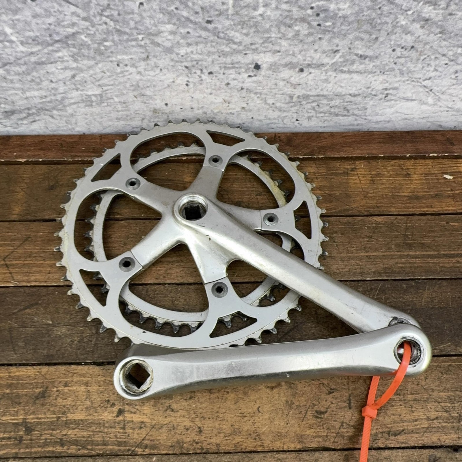 Vintage Stronglight Road Bike Crankset 170mm Double Square Taper Alloy France